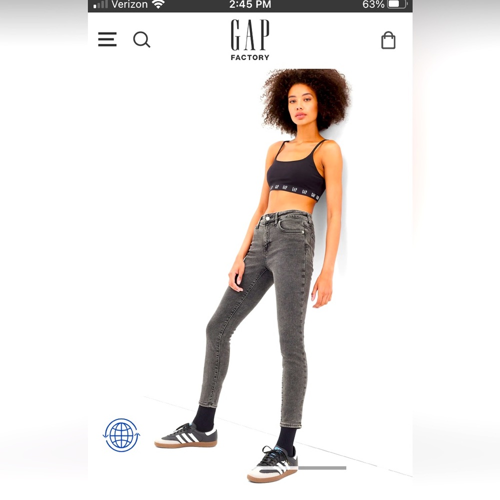 Gap Factory Gray Wash Universal Legging Jeans NWT